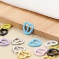 thumbnail image 6 of 10/20pcs High Quality 9 Colors Mini Ultra-small Doll Bags Accessories Heart Shape Buckle Diy Dolls Buckles Belt Buttons BLUE 10PCS, 6 of 8