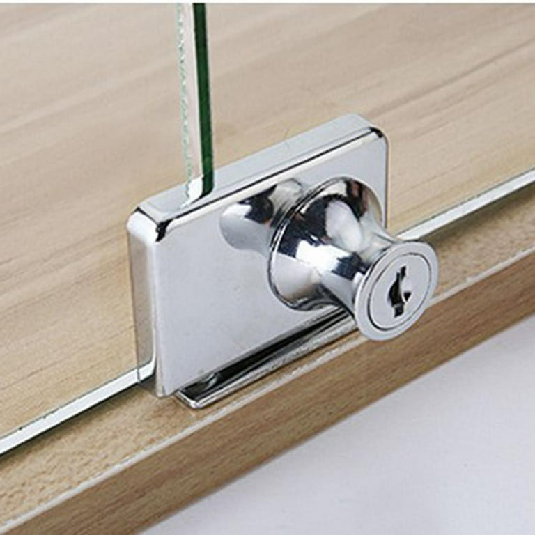 Glass Cabinet Lock Display Cabinet Lock Glass Door Lock - Temu