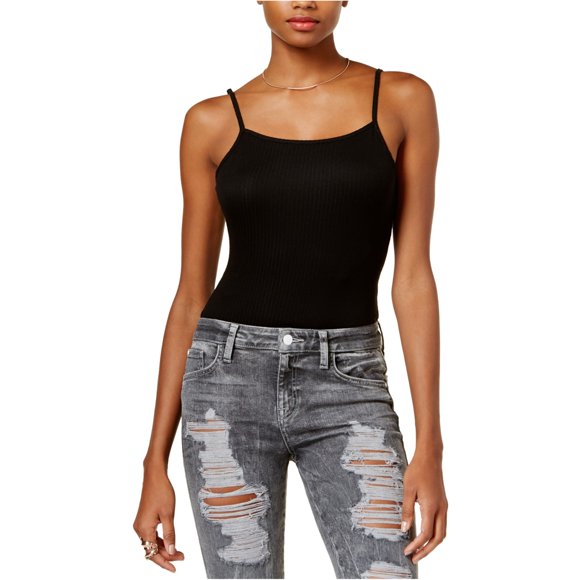 GUESS Simi Scoop-back Bodysuit Mono Pijama para Mujer, Negro, Grande