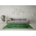 thumbnail image 3 of Ahgly Company Machine Washable Indoor Square Persian Emerald Green Traditional Area Rugs, 3' Square, 3 of 4