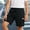 Black, variant on Liyamei Boys Cargo Shorts with Drawstring and Pockets for Summer Outdoor Size 7-12,Black