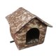 thumbnail image 2 of Bonita perrera de tela Oxford para gatos, parte superior con cremallera, método de conexión resistente a la intemperie, duradero para perros pequeños, Estilo D Sunnimix Perros Cama Gato, 2 of 8