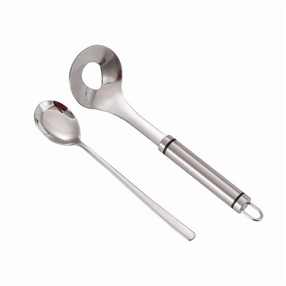 Clearance! 4PC Meatball Spoon, Stainless Steel Meatball Maker Scoop with Hole, Convenient Storage Design Long Handle Spoon for Kitchen Cooking