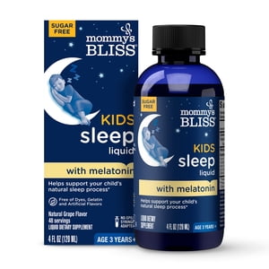 Mommy's Bliss Kids Sleep Liquid with Melatonin, Grape