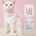 thumbnail image 3 of Trendy Cats T-shirt - Letter Print Summer Attractive Pet Tops for Home Wear, 3 of 8