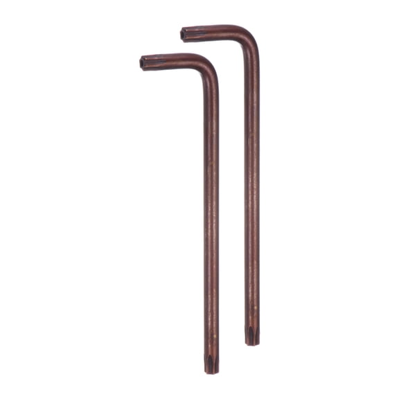Uxcell 2pack T40 Tamper Proof Torx Wrench Star Keys Long Arm L-Shaped 6 Points Wrench S2 Steel Hand Tool for Automotive