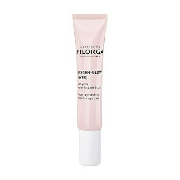 Filorga Oxygen-Glow Super Smoothing Eye Cream, Combines Hyaluronic Acid and Enzymes For Rapid Daily Treatment of Tired Eyes, Puffiness, and Dark Circles, 0.5 Fl Oz (Pack of 1)
