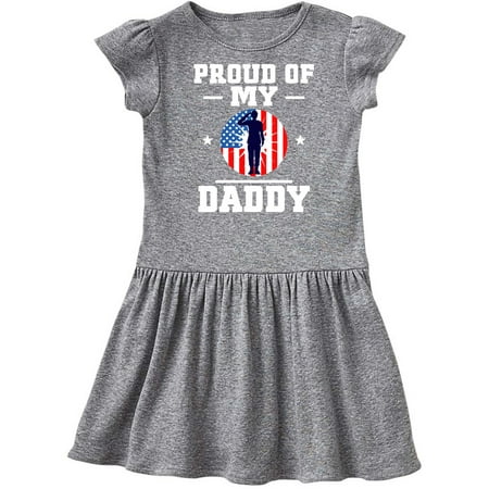 

Inktastic Military Daddy Proud Son Gift Toddler Girl Dress