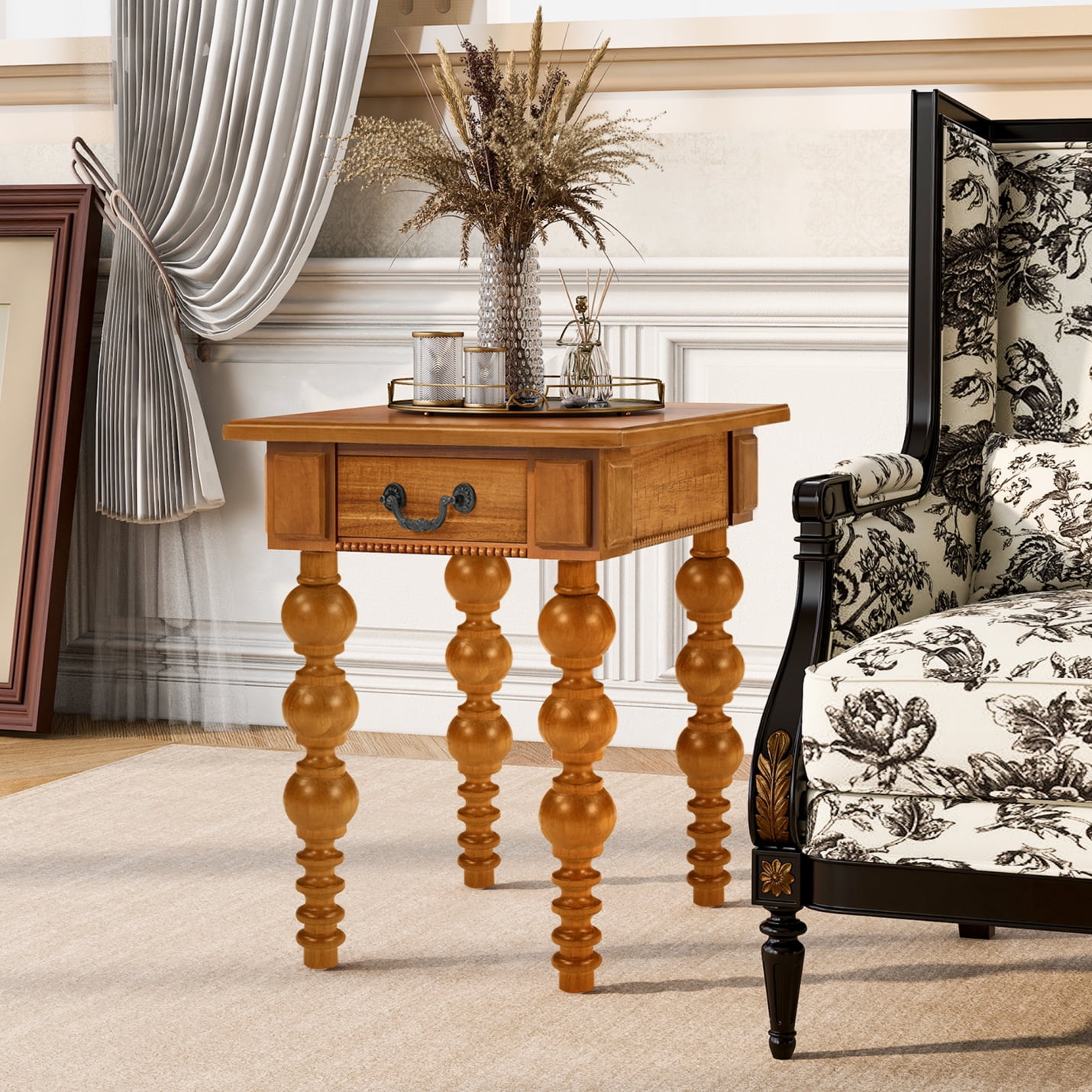 Wooden side table, wooden stump side table, natural paulownia round coffee  table, wooden stump stool, natural paulownia hand-carved, suitable for  living room, bedroom, garden, terrace - Walmart.com, image size:1430x1430