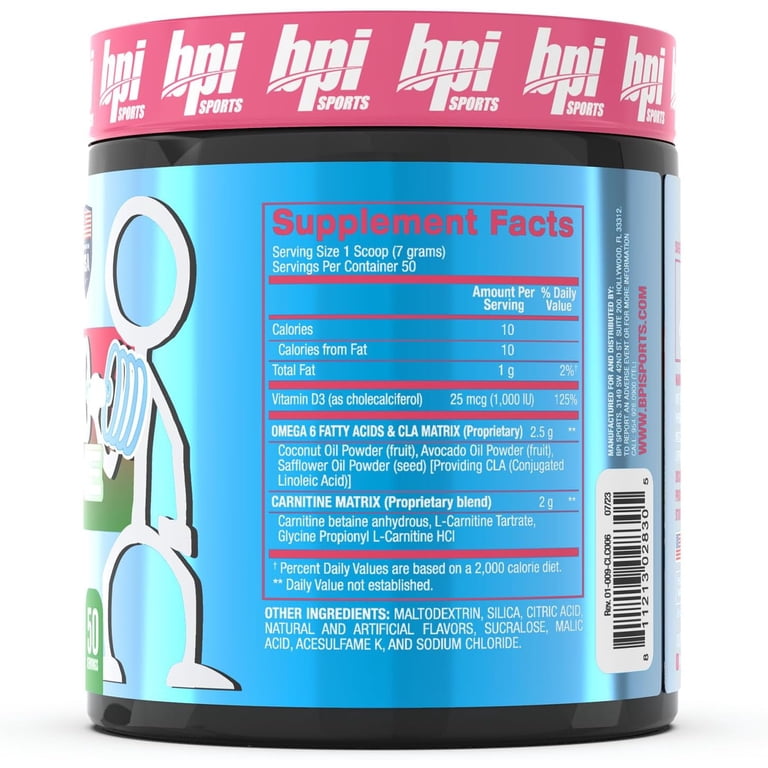 BPI Sports, CLA + Carnitine Powder, Watermelon Freeze, 50 Servings
