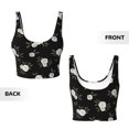 thumbnail image 6 of Rateoe Rose Flowers Print Womens' Sports Bras Scoop Neck Sports Vest- Padded U Back Seamless High Impact Support, 6 of 7