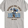 thumbnail image 3 of Sesame Street - Cookie Monster One Since 1969 - Toddler and Youth Short Sleeve Graphic T-Shirt, 3 of 5