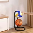 thumbnail image 6 of cpengpj Sports Equipment Organizer Ball Storage Rack Freestanding Basketball Holder Vertical Garage Ball Storage Display Stand for Volleyball Football Badminton, 6 of 9