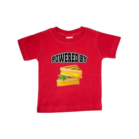 

Inktastic Powered By Grilled Cheese Gift Baby Boy or Baby Girl T-Shirt