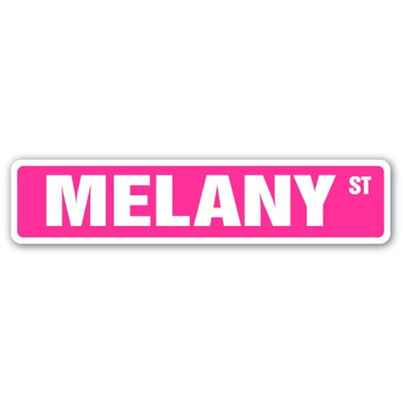 MELANY Street Sign Childrens Name Room Sign | Indoor/Outdoor |  30" Wide