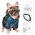 thumbnail image 4 of Uemuo Ocean Coral Turtle for Winter Dog Hoodie Sweatshirts with Pockets Warm Dog Clothes for Small Dogs Chihuahua-X-Large, 4 of 8