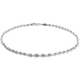 thumbnail image 1 of Savlano 925 Sterling Silver Rope Chain Bracelet for Women & Men - Made in Italy Comes Gift Box, 1 of 7