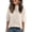 White, variant on OIOLOYJM Short Sleeve Sweater for Women Dressy Casual Half Turtleneck Knit Short Sleeve Shirts 2026 Spring Summer Trendy Lounge Blouses Dark Green 2XL