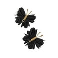thumbnail image 1 of Pinzas para el cabello de mariposa Strade Fareast Limited 2 uds Hilo Dorado Negro, 1 of 8