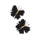 thumbnail image 1 of 2 x Pinzas para el cabello con forma de mariposa Pinzas para el cabello con forma de mariposa Portátiles Versátiles Cabello rizado Cabello Hilo Dorado Negro, 1 of 9