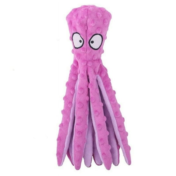 LL Goods- Crinkly Purple Octopus Plush Dog Toys