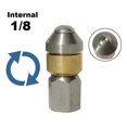 thumbnail image 2 of High pressure rotating nozzle For 5-8L/min Used for sewer cleaning flushing and dredging Pipeline dredging nozzle, 2 of 5