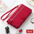 thumbnail image 1 of For Xiaomi Redmi Note 13 Pro Plus 5G Flip Case Zipper Wallet Leather Pouch Redmi Note 13 Pro 4G Case Phone Mi 13T Poco F6 Funda Red Redmi Note 13 Pro 4G, 1 of 6