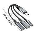 thumbnail image 5 of Multifunction 3 In 1 USB C To Auxiliary Adapter With Fast Charging Simultaneous Stereo Streaming For Smartphone Laptops, 5 of 10