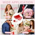 thumbnail image 6 of 2 Pcs 4 Yards Flower Wrapping Mesh Paper Bouquet Floral Packaging Paper with Organza Ribbon for Valentine's Day Wedding Birthday Florist Supplies, White/Light Pink, 6 of 6