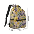 thumbnail image 2 of Yiaed Lavender Flowers Print School Backpack College Backpack Daypacks for Students High School Spacious and Durable Daypack for Work and Travel-One Size, 2 of 6