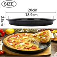 thumbnail image 2 of 2 platos para pizza, revestimiento antiadherente, plato redondo para pizza, bandeja para pizza antiadherente de acero al carbono, horno para barbacoa, para restaurantes y horneado de pizza en casa, 2 of 5