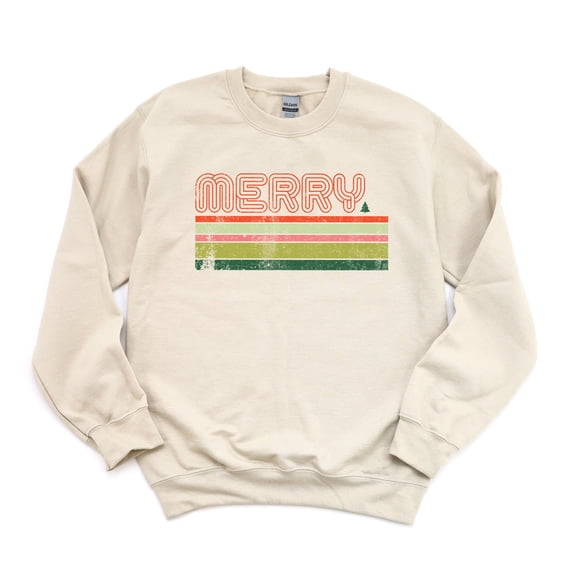 Retro Merry Stripes | Sweatshirt