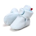 thumbnail image 4 of Girls Boots Baby Solid Color Soft Non Sole Winter Warm Cozy Toddler First Crib Boys Booties Size 6-12 M, 4 of 7