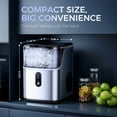 thumbnail image 6 of Simzlife 35lbs/24H Nugget Ice Maker Countertop,Portable Ice Maker Machine with Auto-Cleaning, Silver, 6 of 11