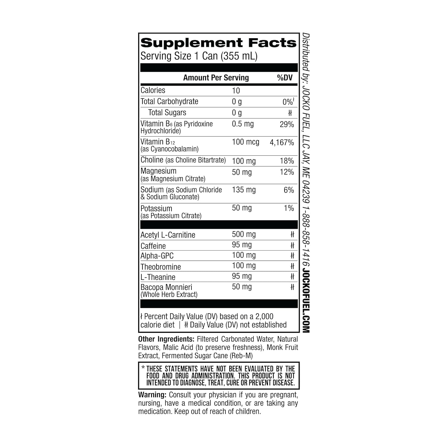 Jocko GO Energy Drink - KETO, Vitamin B12, Vitamin B6, Electrolytes - 12 Pack (Mango Passionfruit)