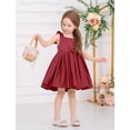 thumbnail image 6 of IDOPIP Flower Girls Bowknot Tutu Dress for Kids Baby Wedding Birthday Party Baptism Formal Dresses, 6 of 8