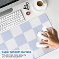 thumbnail image 4 of Charming Pastel Checkered Mouse Pad - Anti-Slip, Perfect for Home Office, Cute Boho Style for Computer & Laptop Use, Size 31.5x11.8inches – Enhance Your Workspace!, 4 of 7