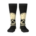 thumbnail image 2 of Lsque Gothic Winged Skull Printed Crew Socks Men's Women's LightWeight Thin Casual Calf Socks ,Knee High Socks,Cotton Socks, 2 of 9