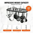 BENTISM 36 inch Kitchen Pan Holder, Ceiling Mount Cookware Hanging Pot ...