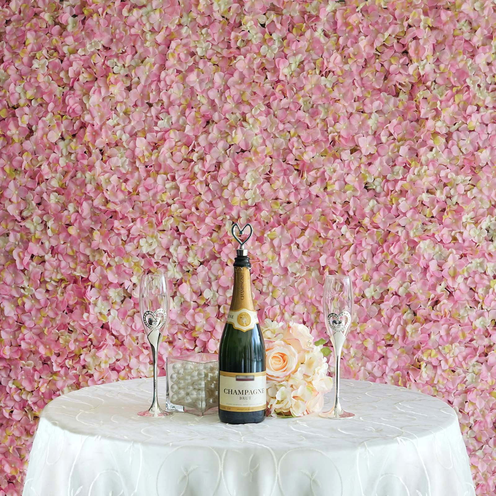 Stimulation Rose Flower Mat Floral Wall for DIY Wedding Event Decor 3 colors 