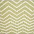 thumbnail image 6 of SAFAVIEH Cambridge Leon Zig Zag Stripes Wool Runner Rug, Green/Ivory, 2'6" x 8', 6 of 6