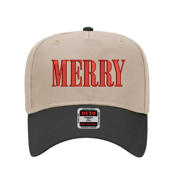 Merry Hat, Funny Slogan Patch Headwear for Confident Individuals, Casual and Trendy Adjustable Hat, Perfect Gift For Holiday, Christmas