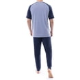 thumbnail image 3 of Fruit of the Loom Men's Short Sleeve Henley and Jogger Pant Pajama Set, 3 of 11