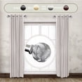 thumbnail image 2 of Home Decorative Twine 1" Diameter Side Curtain Rod 12-20" Long (Set of 2) - Satin Nickel, 2 of 2