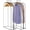 Clear, variant on 10" Gusseted Garment Bags for Hanging Clothes with Clear Window, 32" Suit Bags for Open Closet Storage, Clothing Cover for Coat, Dress, Jacket, Shirt, Fur Wardrobe Protector, 4 Packs