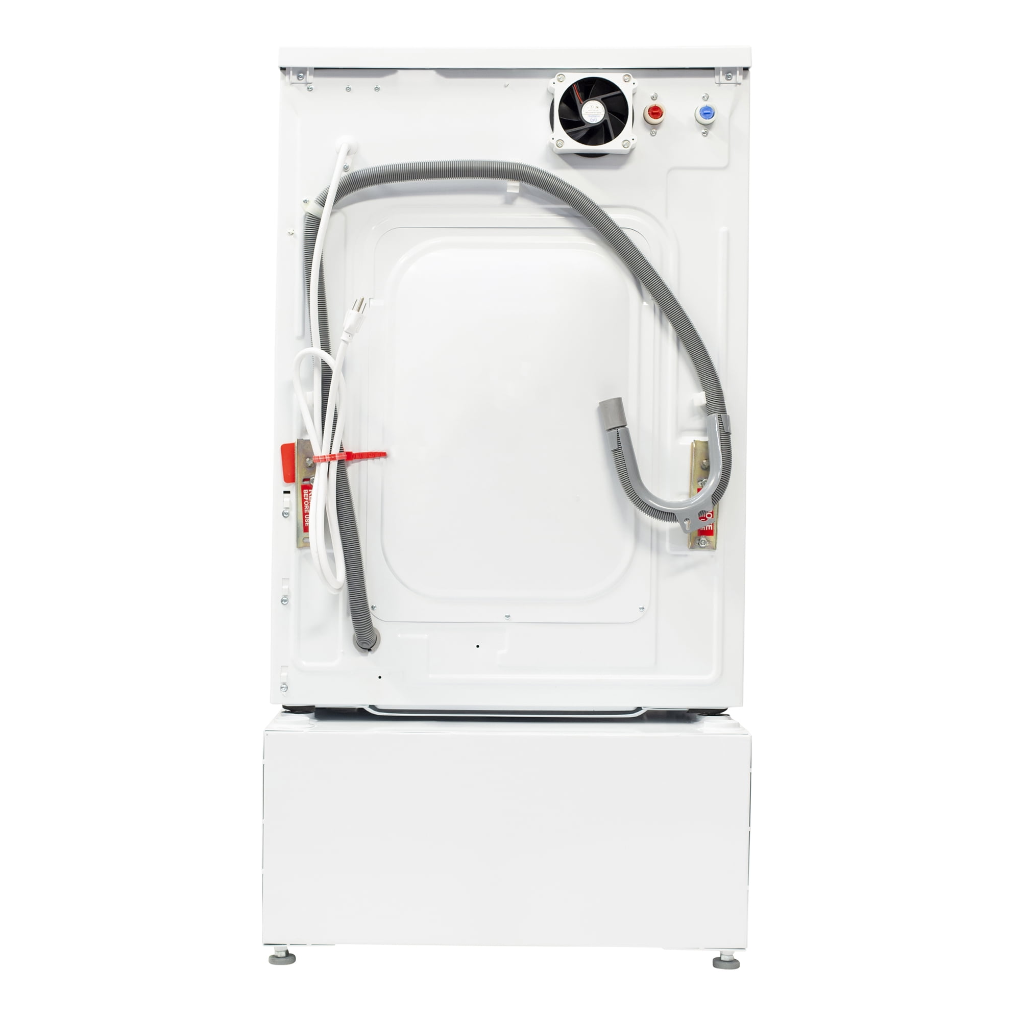Equator All-in-One Washer Dryer VENTED-DRY 30% FASTER than Condense 15lb 110V with Pedestal, Child Lock and Adjustable Legs