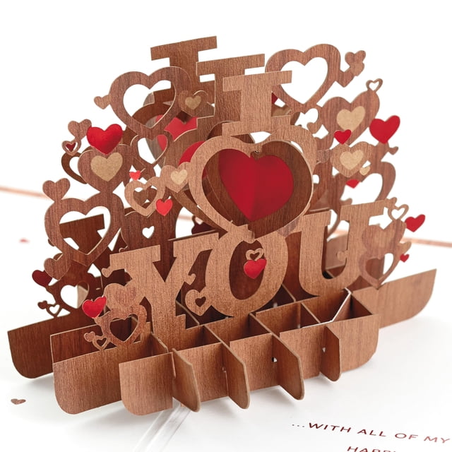 Tarjeta emergente de San Valentín Hallmark 1499VFE1114 13 x 18 cm