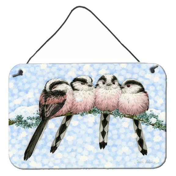 Carolines Treasures ASA2169DS812 Roosting Long Tailed **** Wall or Door Hanging Prints  8x12 multicolor
