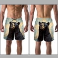 thumbnail image 3 of luoweisi Men's Beach Shorts Quick Dry Swim Trunks with Mesh Lining Bear L, 3 of 5