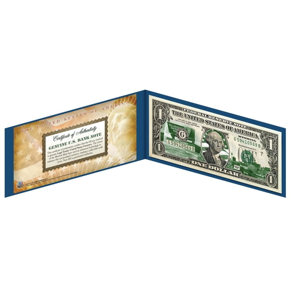 WYOMING State $1 Bill *Genuine Legal Tender* U.S. One-Dollar Currency *Green*